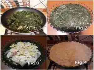 Torta di spinaci con besciamella senza glutine. 1 torta di spinaci