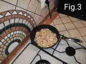 Nidi con spaghetti ai gamberetti