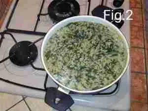 Risotto al forno con gli spinaci 2 Risotto al forno con gli spinaci
