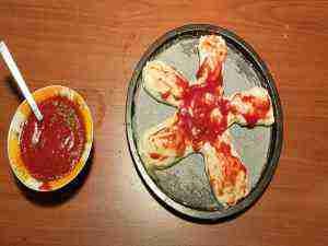 Pizza Omino di Natale senza glutine 5 Pizza