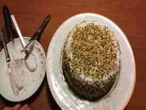 Torta con crema di ricotta siciliana