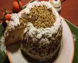 Torta con crema di ricotta siciliana