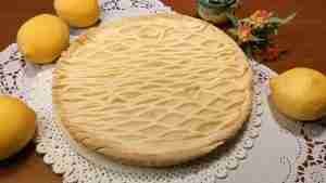 Crostata con crema bianca ai limoni di Sicilia