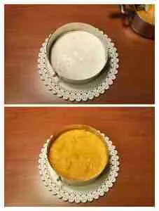 Torta fredda proteica yogurt e pesche