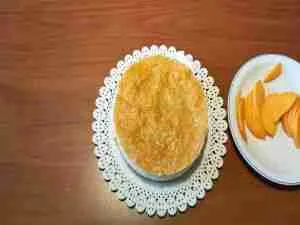 Torta fredda proteica yogurt e pesche